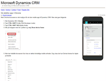 Tablet Screenshot of crmblog.dk